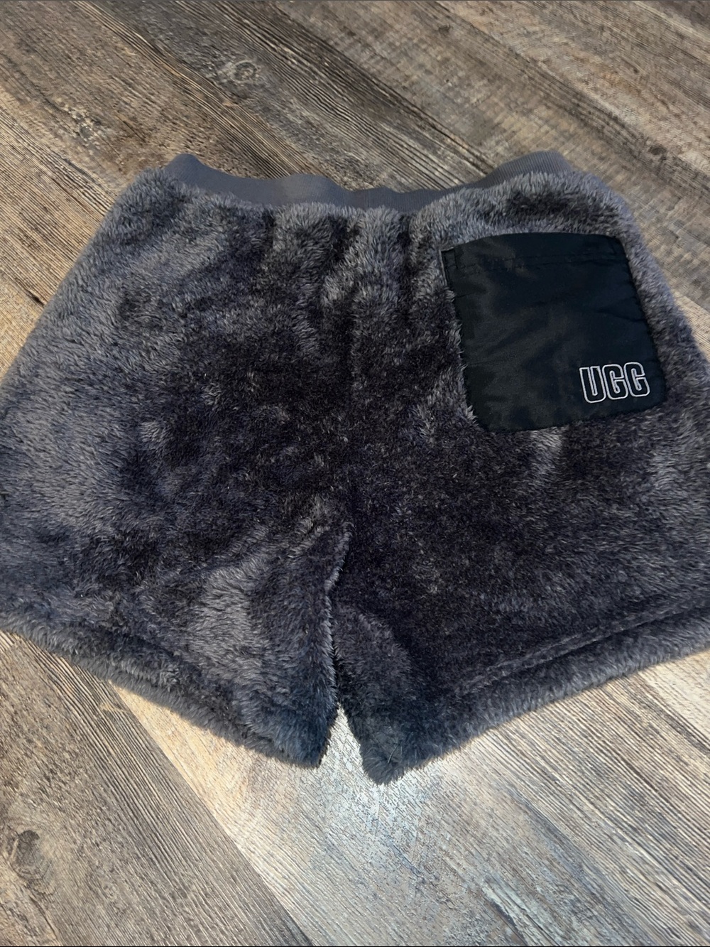 UGG Charcoal Plush Fleece Lounge Shorts